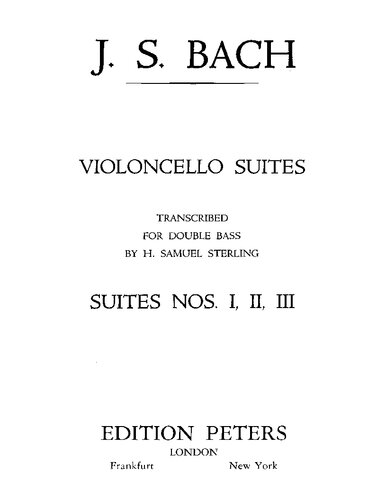 ﻿یوهان سباستین باخ. سوئیت ویولونسل 1-3.