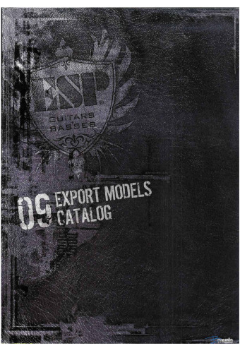 ﻿باس گیتار ESP. کاتالوگ مدل های صادراتی 09