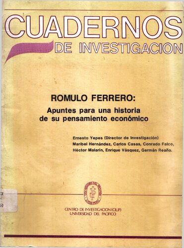 ﻿رومولو فررو: یادداشت هایی برای تاریخ اندیشه اقتصادی او