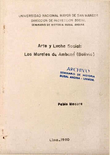 ﻿هنر و مبارزه اجتماعی: نقاشی های دیواری آمبانا (بولیوی)