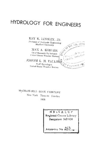 ﻿هیدرولوژی برای مهندسین