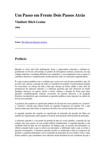 ﻿یک گام به جلو، دو گام به عقب