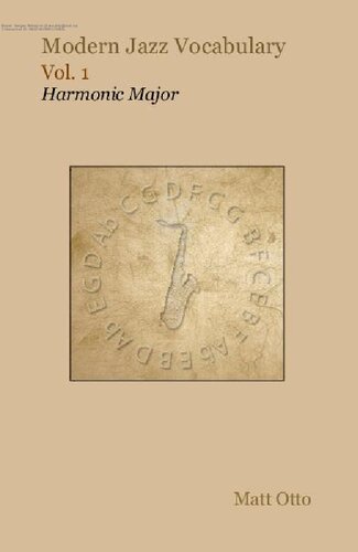 ﻿واژگان جاز مدرن جلد 1. هارمونیک ماژور.