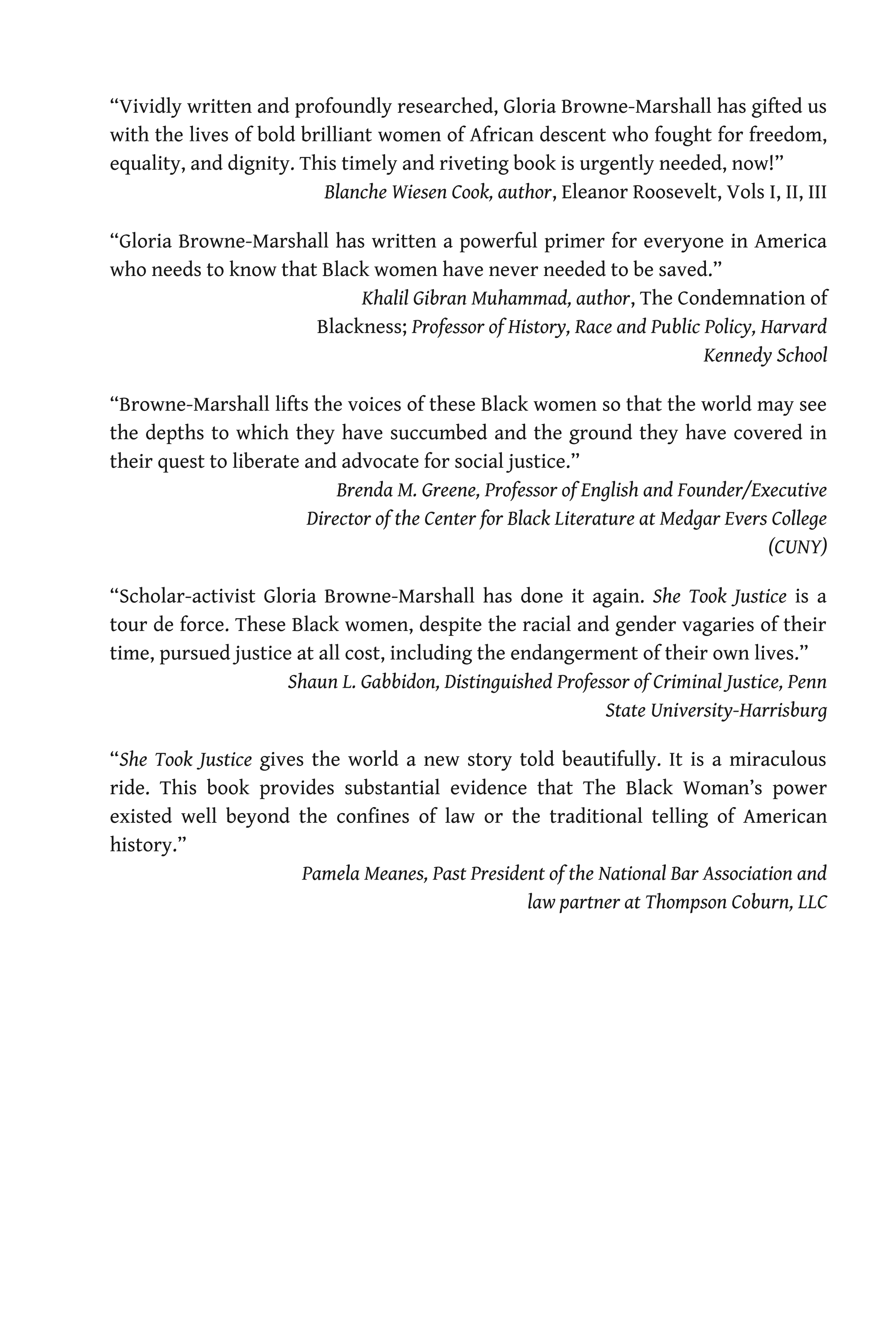 ﻿او عدالت را گرفت: زن سیاه پوست، قانون و قدرت - 1619 تا 1969