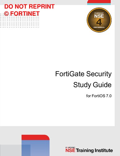 ﻿راهنمای مطالعه امنیت Fortinet Fortigate نسخه 7.0