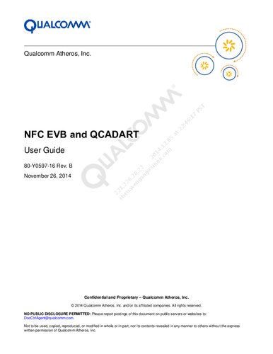 ﻿NFC EVB و QCADART
