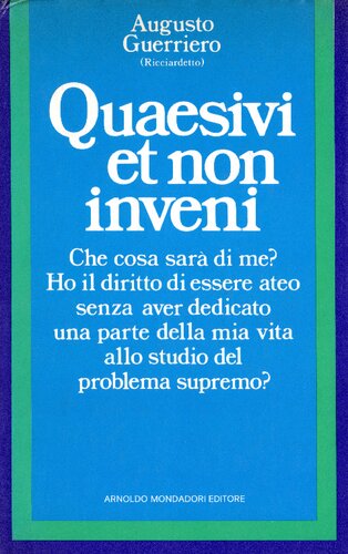 ﻿Quaesivi et non inveni