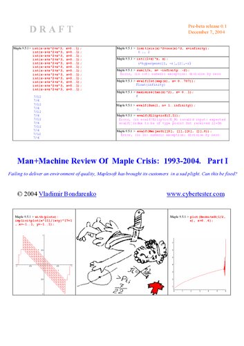 ﻿Man Machine Review of Maple Crisis: 1993-2004