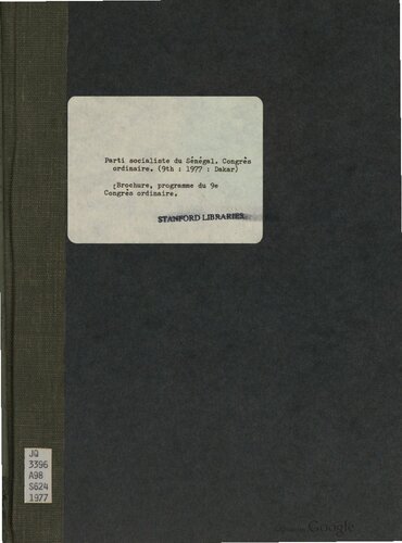 ﻿حزب سوسیالیست سنگال نهمین کنگره عادی داکار، 27 و 28 دسامبر 1977