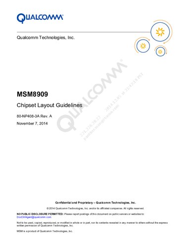 ﻿دستورالعمل های چیپ ست MSM8909