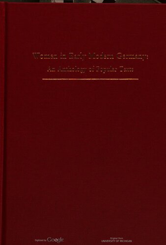 ﻿زنان در اوایل آلمان مدرن: مجموعه ای از متون محبوب
