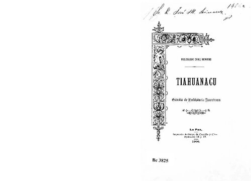 ﻿تیاهواناکو. مطالعه ماقبل تاریخ آمریکا