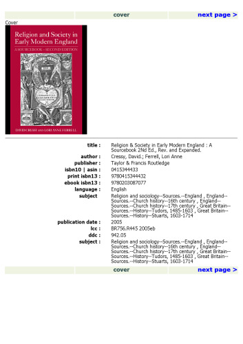 دین و جامعه در انگلستان مدرن: کتاب مقدس