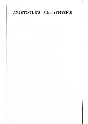 ﻿متافیزیک: 2 جلد (تجدید تک نگاری آکادمیک انتشارات دانشگاه آکسفورد) - جلد. دوم توسط دیوید راس