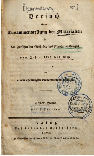 ﻿تلاش برای گردآوری مطالبی برای تحقیق در مورد تاریخ جنگ انقلابی 1792 تا 1815