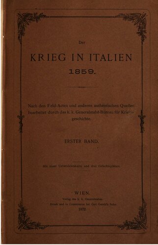 ﻿جنگ در ایتالیا 1859; با توجه به فایل های فیلد و سایر منابع معتبر