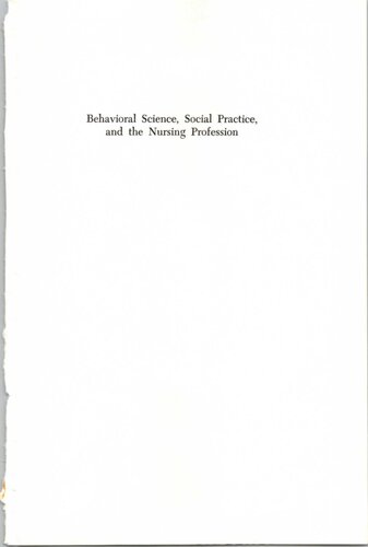 ﻿علوم رفتاری، عملکرد اجتماعی و حرفه پرستاری