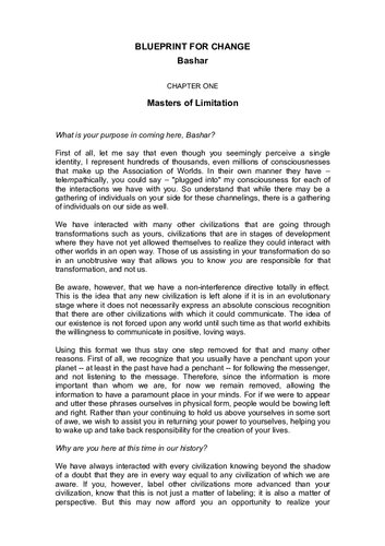 ﻿بشار: طرحی برای تغییر: پیامی از آینده ما