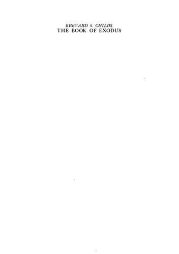 ﻿کتاب خروج: تفسیری انتقادی و الهیاتی