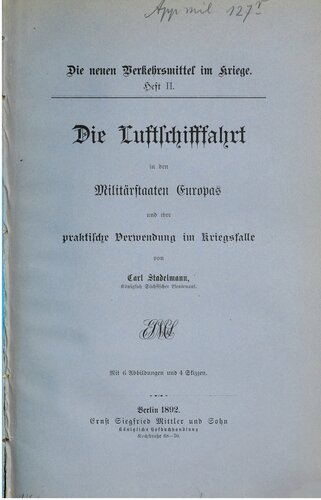 ﻿سفر با کشتی هوایی در کشورهای نظامی اروپا و استفاده عملی از آن در مواقع جنگ