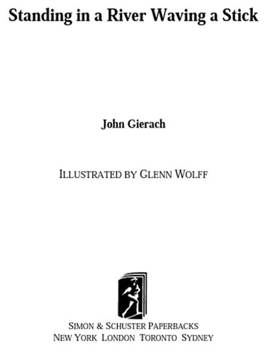 ﻿ایستاده در رودخانه در حال تکان دادن یک چوب