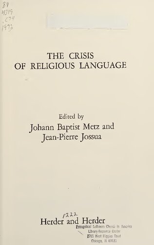 ﻿بحران زبان دینی