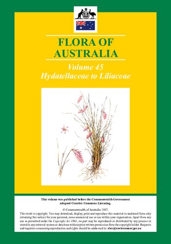 ﻿فلور استرالیا جلد 45 Hydatellaceae تا Liliaceae