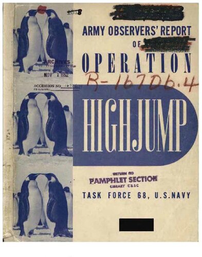 ﻿گزارش ناظران ارتش از عملیات High Jump (1947) بخش جنگ