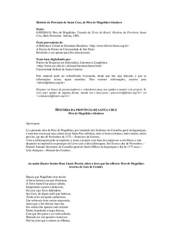 ﻿تاریخچه استان سانتا کروز که معمولاً آن را برزیل می نامیم