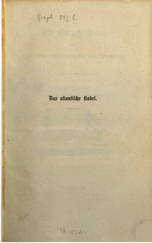 ﻿کابل اقیانوس اطلس، ساخت آن، نصب آن و نحوه صحبت آن؛ به صورت جمعی ارائه شده است