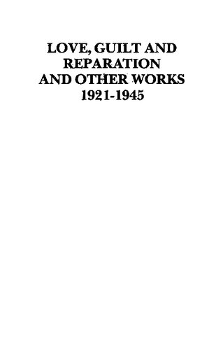 ﻿عشق، گناه و جبران: و آثار دیگر 1921-1945