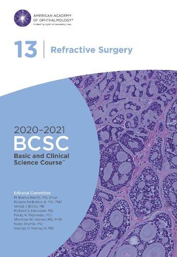 ﻿دوره 2021-2022 BCSC Basic and Clinical Science Course™، بخش 13: جراحی انکساری.