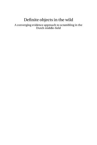 ﻿اشیاء معین در طبیعت یک رویکرد شواهد همگرا برای تقلا در میدان میانی هلند