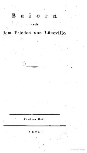 ﻿باواریا پس از صلح لونویل [Luneville]