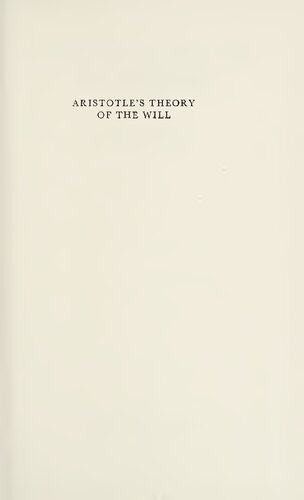 ﻿نظریه ارسطو در مورد اراده