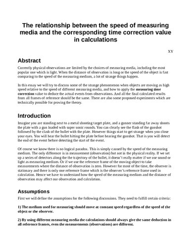 ﻿رابطه بین سرعت رسانه اندازه گیری و مقدار تصحیح زمان مربوطه در محاسبات