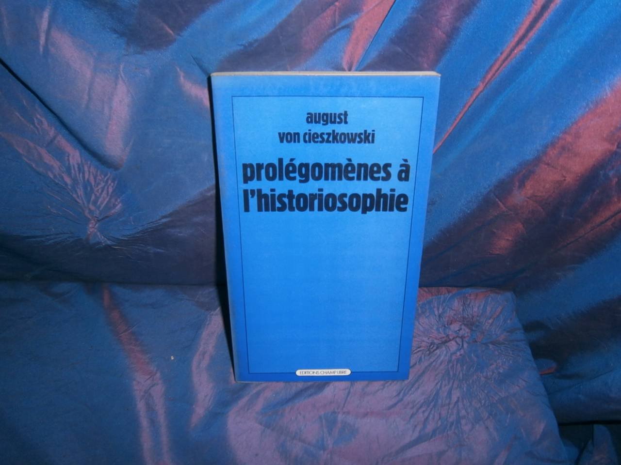 ﻿Prolegomena to Historiosophy (نسخه فرانسوی)