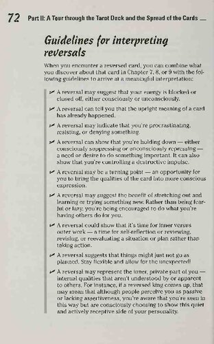 ﻿تاروت برای آدمک‌ها (فقط معانی/تفسیرهای کارت)