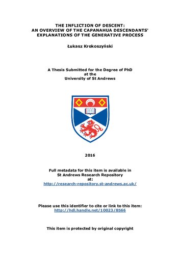 ﻿تحمیل تبار: مروری بر توضیح نوادگان Capanahua (پانو) در مورد فرآیند زایش