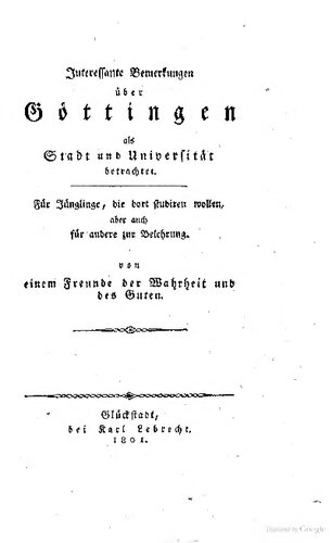 ﻿نکات جالبی در مورد گوتینگن به عنوان یک شهر و دانشگاه در نظر گرفته شده است