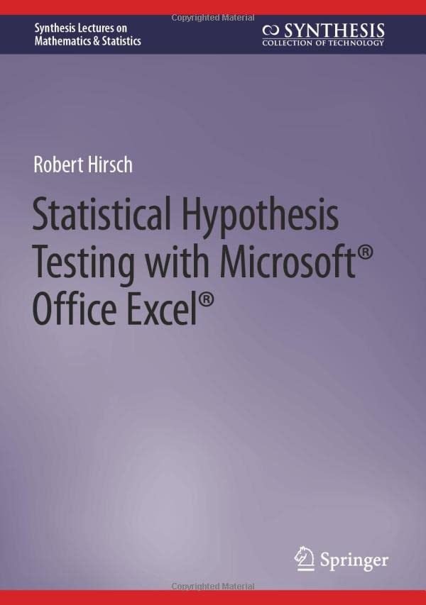 ﻿آزمون فرضیه های آماری با Microsoft® Office Excel® (سخنرانی ترکیبی در ریاضیات