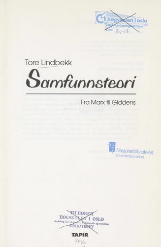 ﻿نظریه اجتماعی: از مارکس تا گیدنز