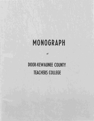 ﻿مونوگراف کالج معلمان شهرستان Door-Kewaunee