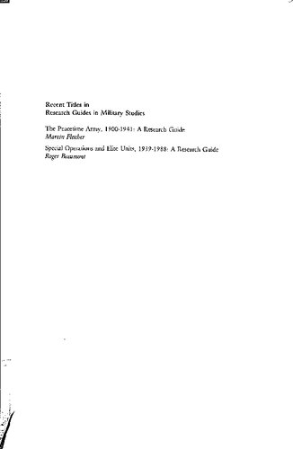 ﻿ارتش ایالات متحده اواخر قرن نوزدهم، 1865-1898. راهنمای تحقیق