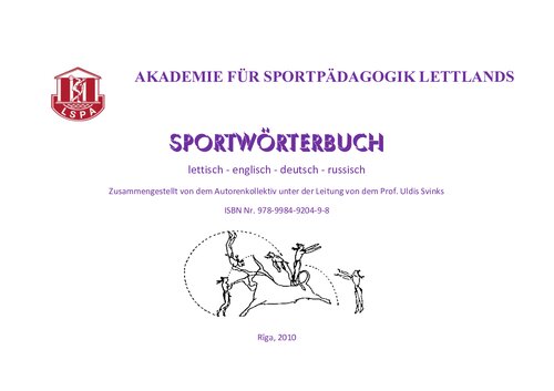 ﻿فرهنگ لغت ورزشی - LT، EN، DE، RU.