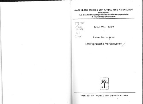 ﻿سیستم کلامی تیگرینیا