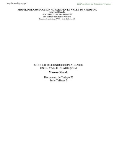 ﻿مدل مدیریت کشاورزی در دره آرکیپا