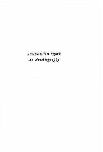 ﻿یک زندگی نامه (کمک به alla kritika di me stesso)