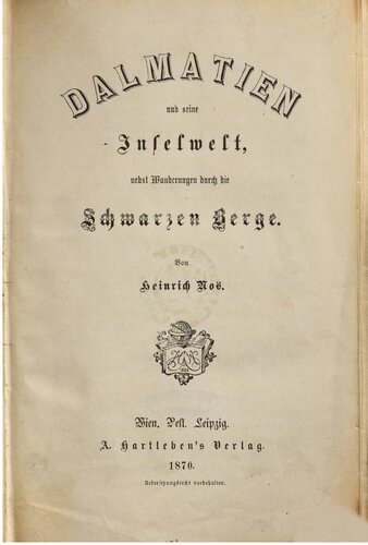 ﻿دالماسیا و دنیای جزیره‌ای آن، از جمله پیاده‌روی در کوه‌های سیاه