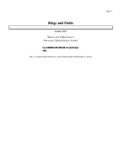 حلقه ها و زمینه ها